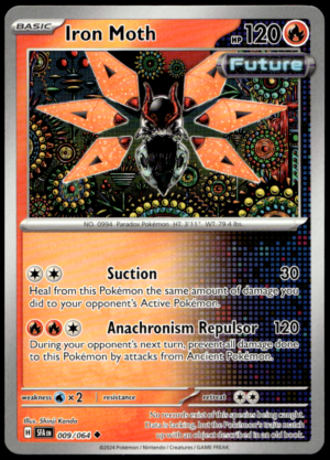 Pokémon Iron Moth 009/064 - Normal Uncommon SV: Shrouded Fable EN
