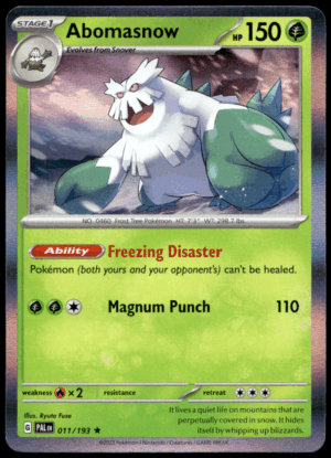 Pokémon Abomasnow 011/193 - Holofoil Rare SV02: Paldea Evolved EN