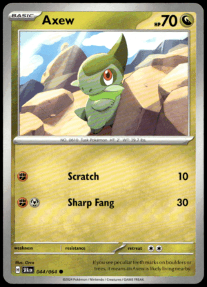 Pokémon Axew 044/064 - Normal Common SV: Shrouded Fable EN