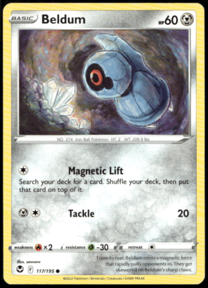 Pokémon Beldum 117/195 - Normal Common SWSH12: Silver Tempest EN