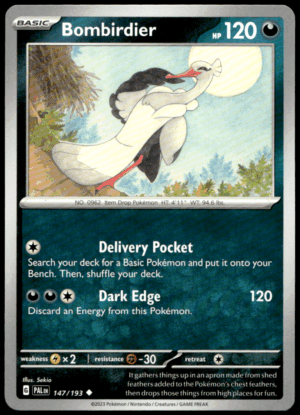 Pokémon Bombirdier 147/193 - Normal Uncommon SV02: Paldea Evolved EN