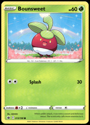 Pokémon Bounsweet 013/198 - Normal Common SWSH06: Chilling Reign EN