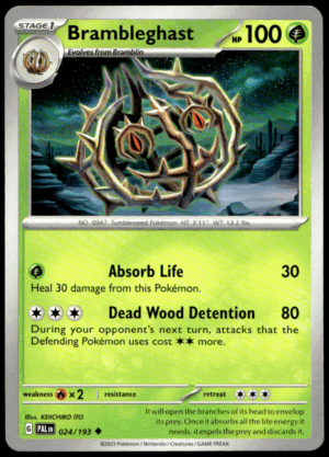 Pokémon Brambleghast 024/193 - Normal Uncommon SV02: Paldea Evolved EN