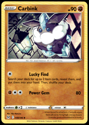 Pokémon Carbink 108/196 - Normal Uncommon SWSH11: Lost Origin EN