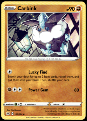 Pokémon Carbink 108/196 - Normal Uncommon SWSH11: Lost Origin EN