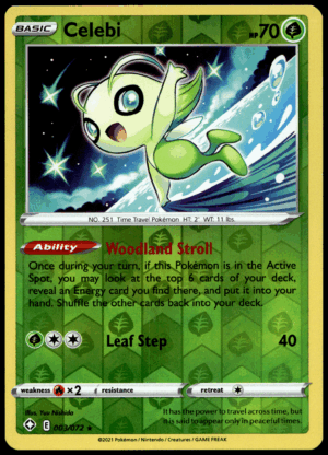 Pokémon Celebi 003/072 - Reverse Holofoil Rare Shining Fates EN
