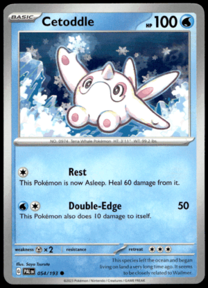 Pokémon Cetoddle 054/193 - Normal Common SV02: Paldea Evolved EN