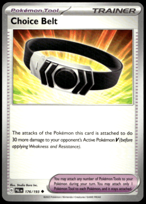 Pokémon Choice Belt 176/193 - Normal Uncommon SV02: Paldea Evolved EN