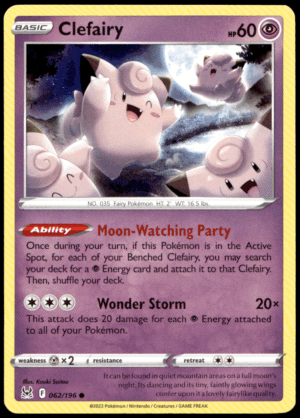 Pokémon Clefairy 062/196 - Normal Common SWSH11: Lost Origin EN