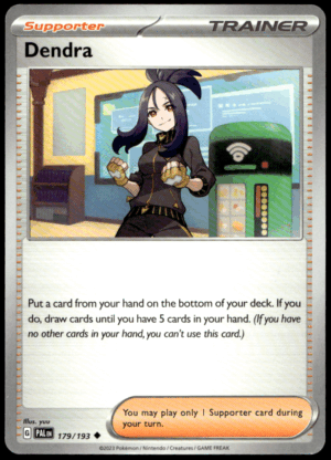 Pokémon Dendra 179/193 - Normal Uncommon SV02: Paldea Evolved EN