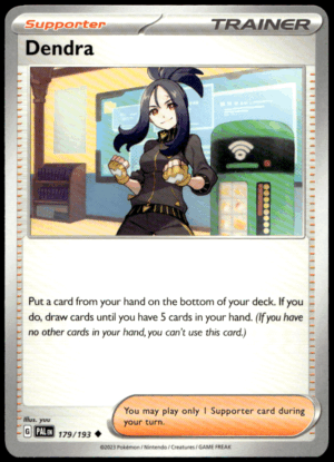 Pokémon Dendra 179/193 - Normal Uncommon SV02: Paldea Evolved EN