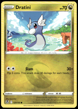 Pokémon Dratini 129/195 - Normal Common SWSH12: Silver Tempest EN
