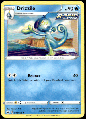 Pokémon Drizzile 042/198 - Normal Uncommon SWSH06: Chilling Reign EN