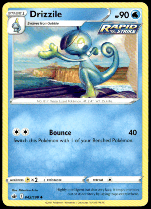 Pokémon Drizzile 042/198 - Normal Uncommon SWSH06: Chilling Reign EN