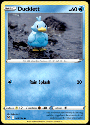 Pokémon Ducklett 046/196 - Normal Common SWSH11: Lost Origin EN