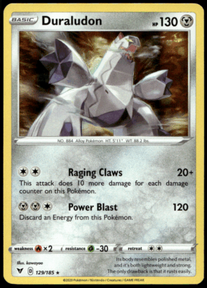 Pokémon Duraludon 129/185 - Holofoil Holo Rare SWSH04: Vivid Voltage EN