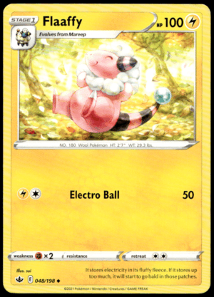 Pokémon Flaaffy 048/198 - Normal Uncommon SWSH06: Chilling Reign EN