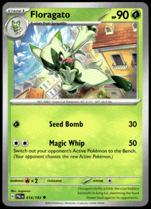 Pokémon Floragato 014/193 - Normal Uncommon SV02: Paldea Evolved EN