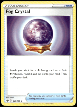 Pokémon Fog Crystal 140/198 - Normal Uncommon SWSH06: Chilling Reign EN