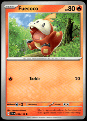 Pokémon Fuecoco 034/193 - Normal Common SV02: Paldea Evolved EN