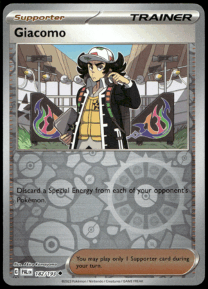 Pokémon Giacomo 182/193 - Reverse Holofoil Uncommon SV02: Paldea Evolved EN