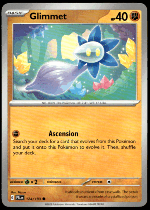 Pokémon Glimmet 124/193 - Normal Common SV02: Paldea Evolved EN