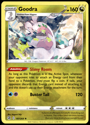 Pokémon Goodra 197/264 - Normal Rare SWSH08: Fusion Strike EN