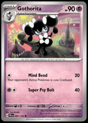 Pokémon Gothorita 091/193 - Normal Uncommon SV02: Paldea Evolved EN