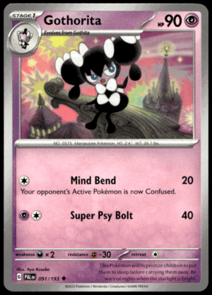 Pokémon Gothorita 091/193 - Normal Uncommon SV02: Paldea Evolved EN