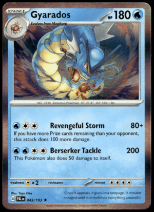 Pokémon Gyarados 043/193 - Holofoil Rare SV02: Paldea Evolved EN