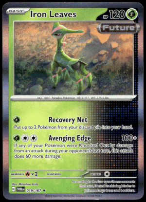 Pokémon Iron Leaves 019/167 - Holofoil Rare SV06: Twilight Masquerade EN