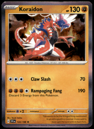 Pokémon Koraidon 124/198 - Holofoil Rare SV01: Scarlet & Violet Base Set EN