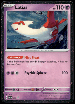 Pokémon Latias 139 - Holofoil Rare SV: Scarlet & Violet Promo Cards EN