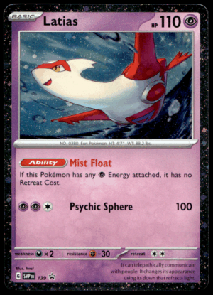 Pokémon Latias 139 - Holofoil Rare SV: Scarlet & Violet Promo Cards EN