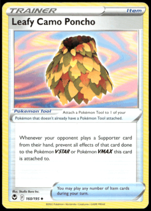 Pokémon Leafy Camo Poncho 160/195 - Normal Uncommon SWSH12: Silver Tempest EN