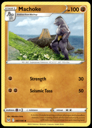 Pokémon Machoke 087/196 - Normal Uncommon SWSH11: Lost Origin EN