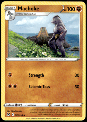 Pokémon Machoke 087/196 - Normal Uncommon SWSH11: Lost Origin EN