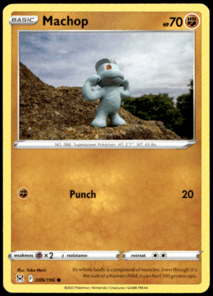 Pokémon Machop 086/196 - Normal Common SWSH11: Lost Origin EN