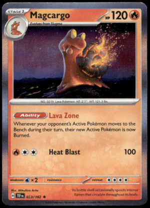 Pokémon Magcargo 029/162 - Holofoil Rare SV05: Temporal Forces EN