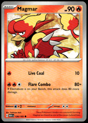 Pokémon Magmar 126/165 - Normal Common SV: Scarlet & Violet 151 EN
