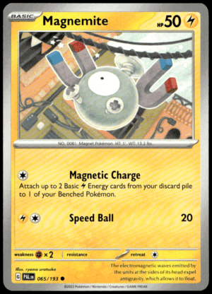 Pokémon Magnemite 065/193 - Normal Common SV02: Paldea Evolved EN