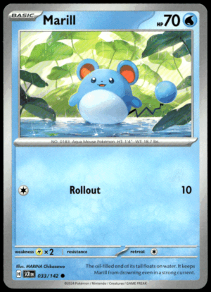Pokémon Marill 033/142 - Normal Common SV07: Stellar Crown EN