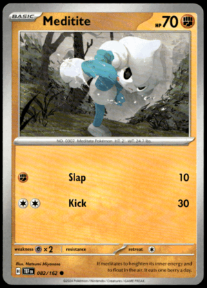 Pokémon Meditite 082/162 - Normal Common SV05: Temporal Forces EN