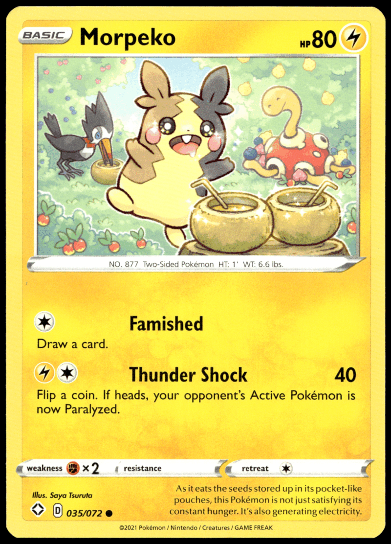 Pokémon Morpeko 035/072 - Normal Common Shining Fates EN