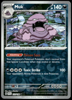 Pokémon Muk 127/198 - Reverse Holofoil Uncommon SV01: Scarlet & Violet Base Set EN