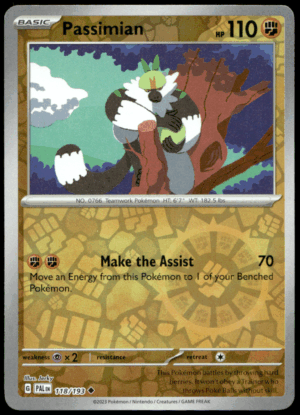 Pokémon Passimian 118/193 - Reverse Holofoil Uncommon SV02: Paldea Evolved EN