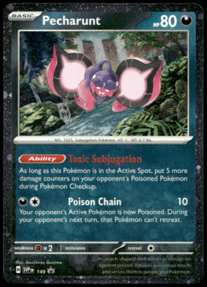 Pokémon Pecharunt 149 - Holofoil Rare SV: Scarlet & Violet Promo Cards EN