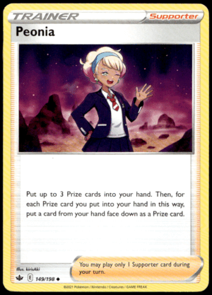 Pokémon Peonia 149/198 - Normal Uncommon SWSH06: Chilling Reign EN