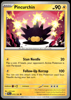 Pokémon Pincurchin 073/193 - Normal Uncommon SV02: Paldea Evolved EN