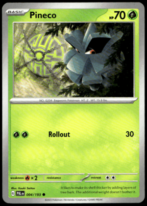 Pokémon Pineco 004/193 - Normal Common SV02: Paldea Evolved EN